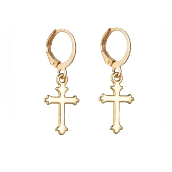 Cross Designer Earrings - Picture 3 of 4